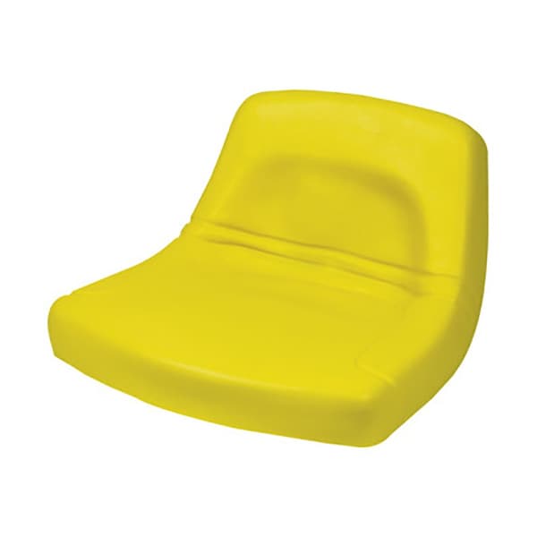 Low-Back Steel Pan Seat - Yellow